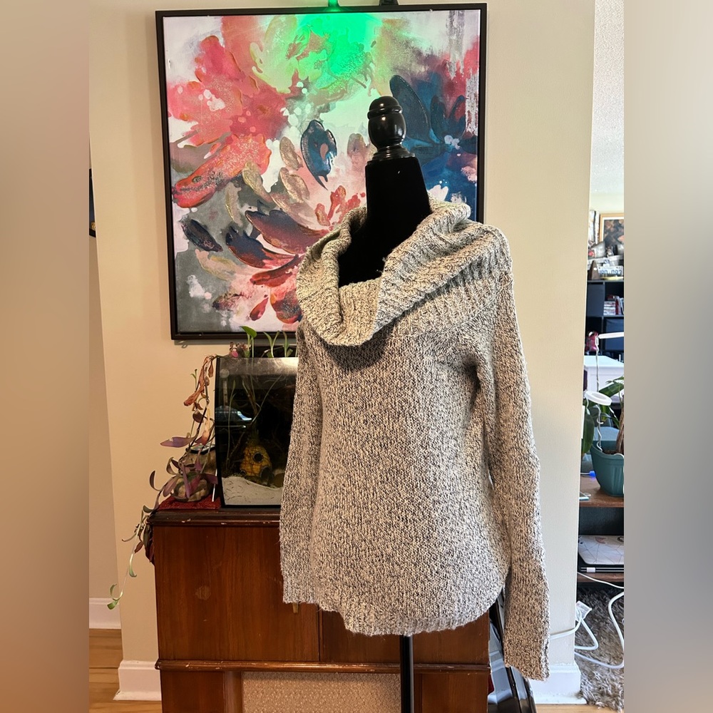 VERO MODA Grey Cowl Neck Sweater